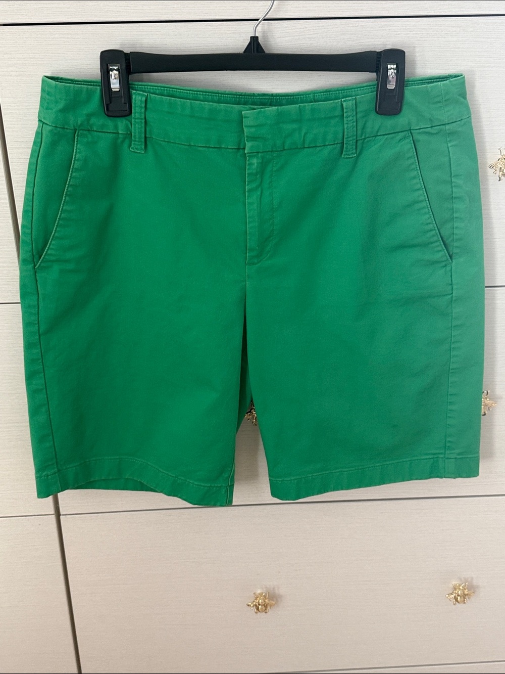 J. Crew Kelly Green Cotton Bermuda Shorts